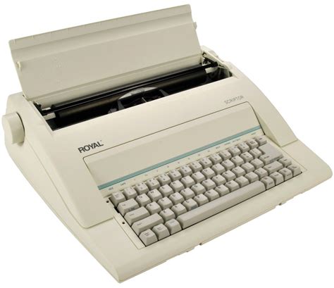 royal  electronic typewriter copyfaxes