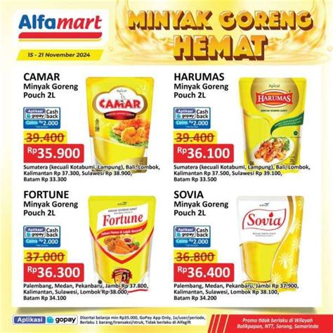 Promo Minyak Goreng Alfamart Dan Indomaret Weekend Filma Sania Hemat