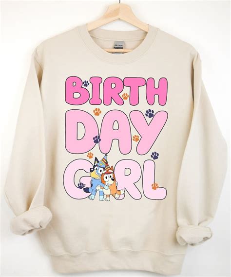 Bluey Birthday Girl Shirt, Cartoon Birthday Shirt, Bluey Birthday Shirt ...