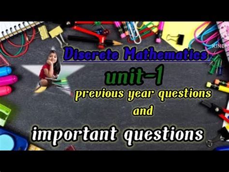 Discrete Mathematics Dm Unit Important Questions Previous Year