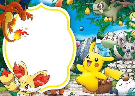 Printable Pokemon Birthday Invitations