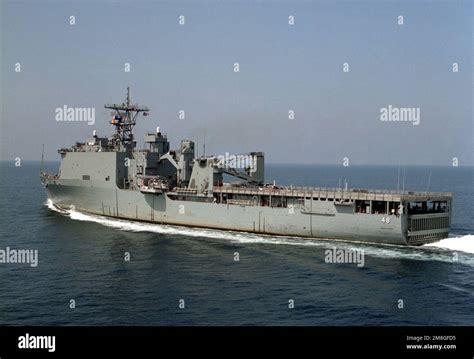 A Port Quarter View Of The Dock Landing Ship Ashland Lsd Underway