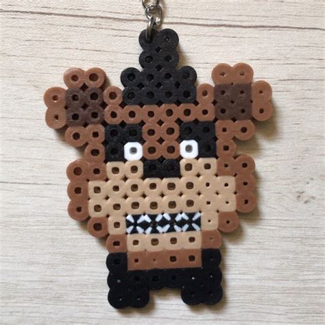 Fnaf Perler Beads Fuse Bead Keychains Handmade Pixel Art Fnaf