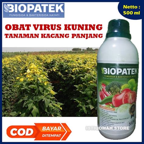 Jual 500ML BIOPATEK Fungisida Hayati Obat Hama Virus Kuning Kacang