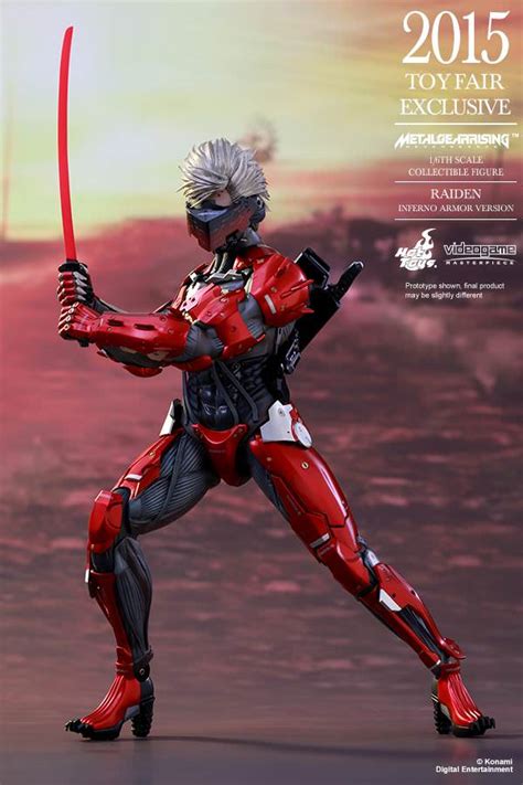 Hot Toys VGM Metal Gear Rising Revengeance Raiden Inferno Armor Hot Toys Complete