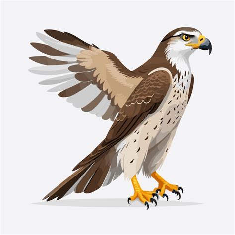 Premium Vector Falcon Vector On White Background