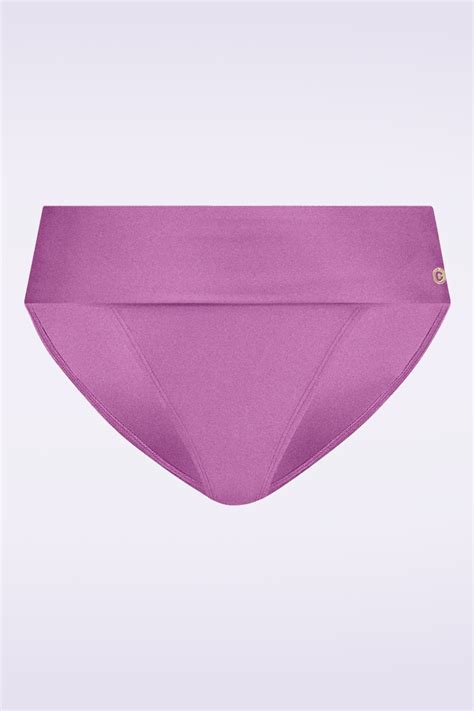 Tc Beach Bas De Bikini Flipover En Lilas Brillant Acheter Chez Topvintage