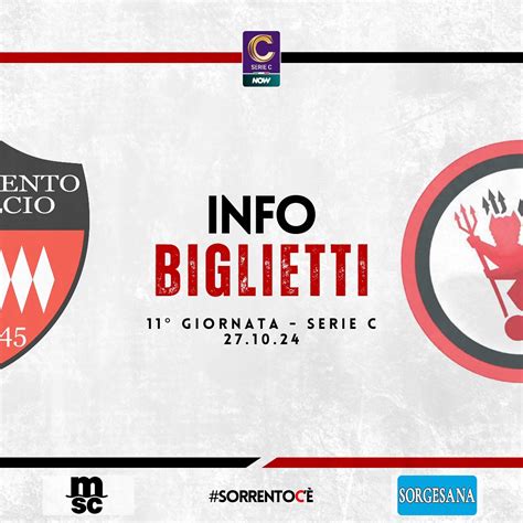 Biglietti In Vendita Per Il Foggia Sorrento Calcio