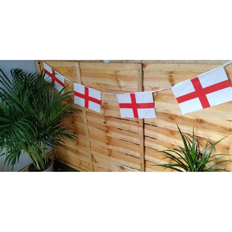 England Flag Bunting 20ft 8 Flag