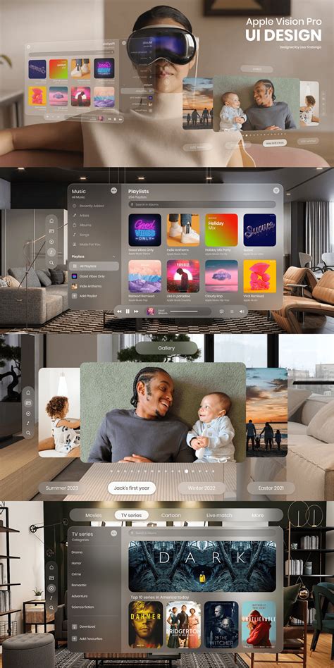 UI Design- Vision Pro Apple on Behance