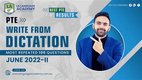 PTE Listening Write From Dictation June 2022 II Exam Predictions LA