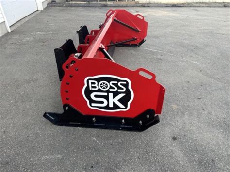 2022 Boss Snowplow Skid Steer Box Plows Sk 8ft Metal Trip Edge In