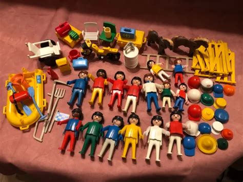 Playmobil Lot Personnages Et Accessoires Vintage Tbe Eur Picclick Fr