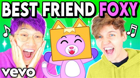 Best Friend Foxy Song 🎵 Official Lankybox Music Video Youtube