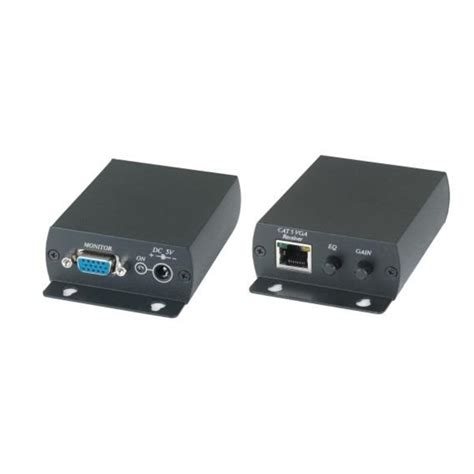 Комплект (передатчик + приемник) видеосигнала по витой паре SC&T TTA111VGA