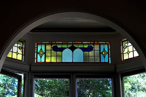 Bay Window Stained Glass Living We Moved Into Our New Ho Flickr