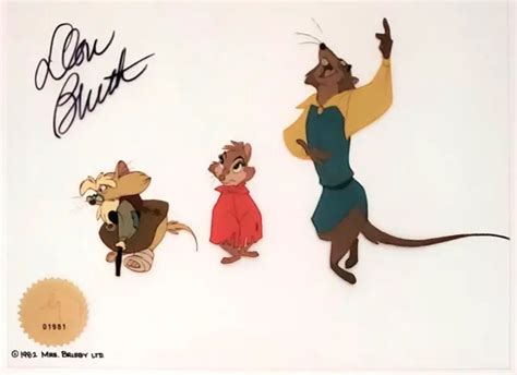 DON BLUTH SECRET Of NIMH Mrs Brisby Justin Mr Ages Animation Cel