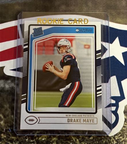 DRAKE MAYE RC 2024 Panini Donruss Rated Rookie 379 Patriots QB QTY