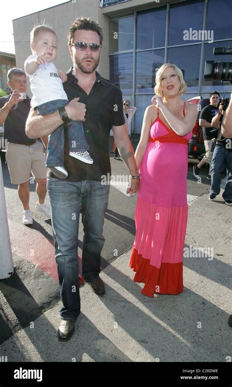 Tori Spelling Dean Mcdermott And Their Son Liam Mcdermott Promote