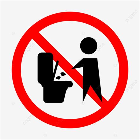 Do Not Flush Toilet Paper Icon Do Not Throw Toilet Paper Icon Dilarang