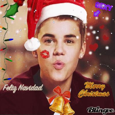 justin bieber merry christmas :) Picture #131287692 | Blingee.com