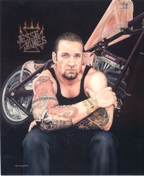 Motorcycle Art Jesse James Portrait 18x24 Wall Art Limited - Etsy