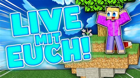 Minecraft Live Jeder Kann Mitspielen Youtube