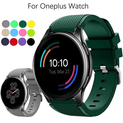 Dây Đeo Thay Thế Chất Liệu Silicon Màu Trơn Cho Oneplus Watch 22mm