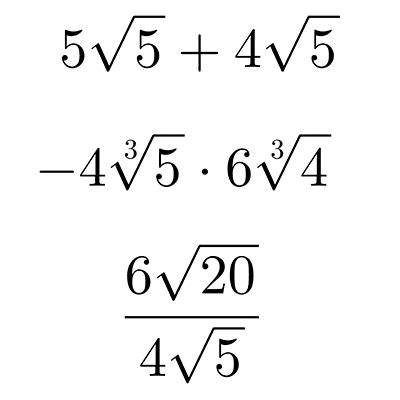 Operaciones Con Radicales Explicaci N Y Ejemplos