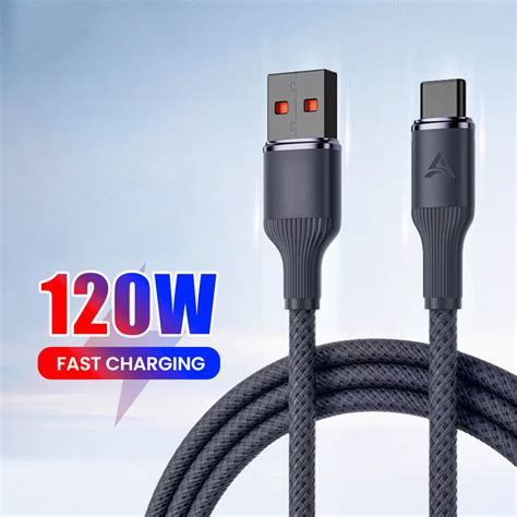 Lava Braided W Data Cable Type C Super Fast Charge A For Huawei