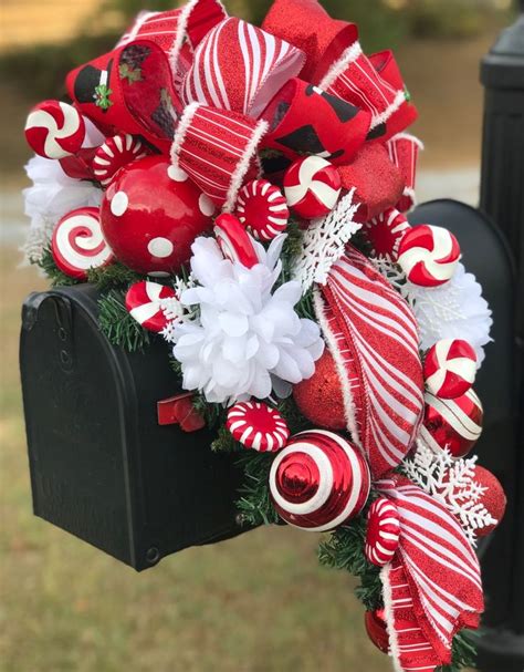 How To Make A Christmas Mailbox Swag Mailbox Decorations For