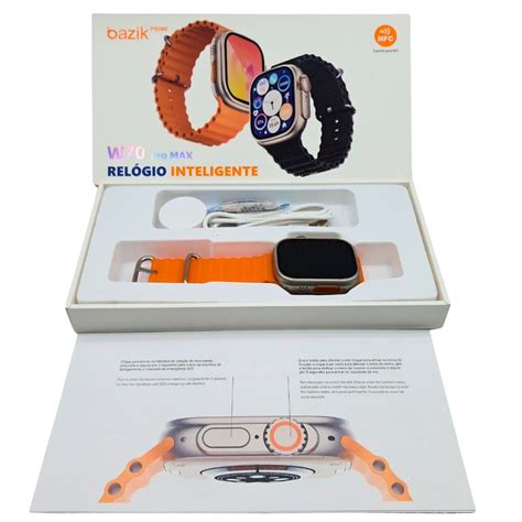 Relógio Smartwatch W70 PRO MAX 49mm 05 Pulseiras Andoid e IOS