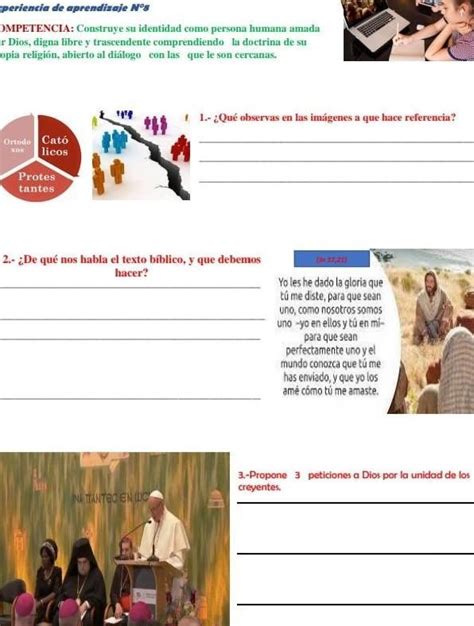 Me Ayudan Con Esta Tarea De Religion Brainly Lat