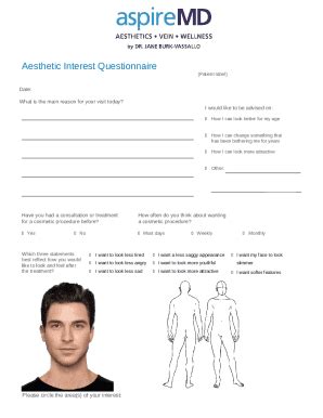 Aesthetic Interest Questionnaire Fill Online Printable Doc