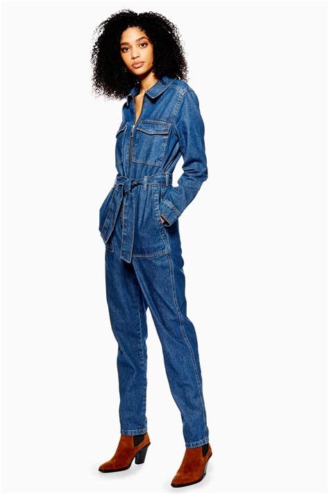 Denim Utility Boilersuit Boiler Suit Topshop Outfit Denim Fashion