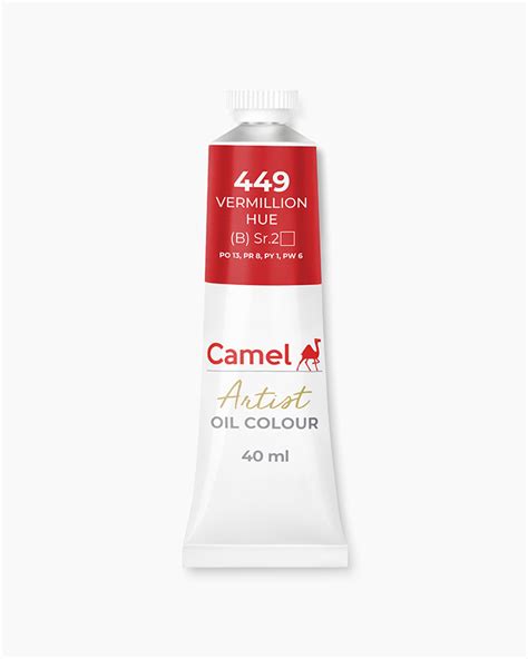 Buy Camel Artist Oil Colours Individual Tube Of Vermillion Hue In Ml