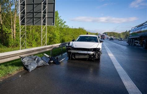 Unwetter sorgt für mehrere Unfälle auf der A9 im Kreis Roth