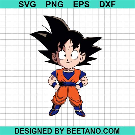 Son Goku Svg Baby Goku Svg Anime Svg Son Goku Dragon Ball Z Svg