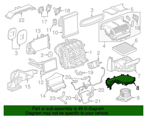 2016 2023 GM Heater And Air Conditioning Evaporator And Blower Lower
