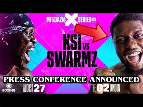 KSI VS SWARMZ PRESS CONFERENCE ANNOUNCED YouTube