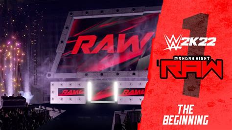 Wwe 2k22 Universe Raw Ep 1 The Beginning Youtube