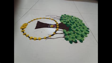 वट पौर्णिमावट सावित्री Special Easy Rangoli Vat Pornima Rangoli