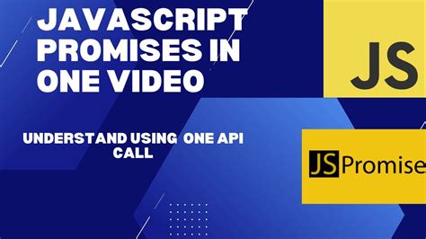 Learn Javascript Promises In 7 Minutes In 2023 Youtube