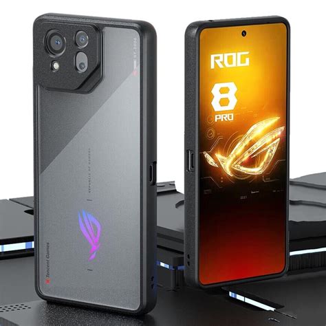 For ASUS ROG Phone 8 8Pro Anti Slip Bumper Rubber Frame Hard Case Back