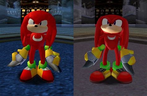 Sonic The Hedgeblog on Twitter: "A comparison of Knuckles' model from ...