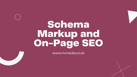 On Page Seo For Schema Markup Enhance Search Visibility