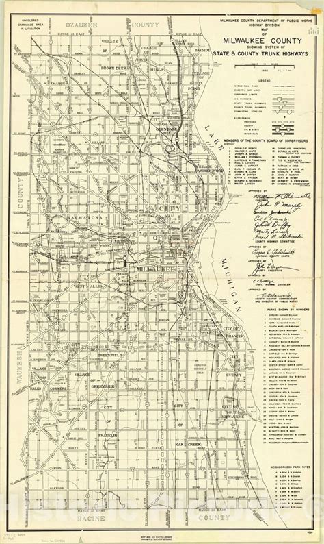 Milwaukee County Map Map Of Milwaukee County Wisconsin C7f