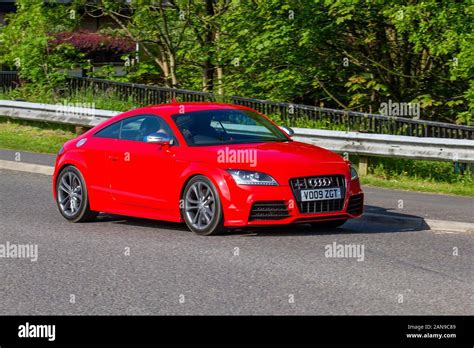 2009 Red Audi TT S Quattro at the Pendle Power Fest, a classic, veteran and heritage motor show ...