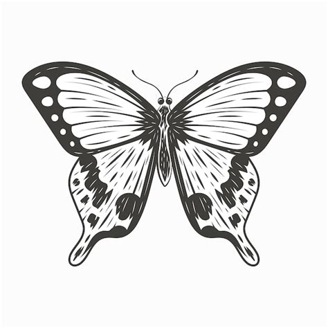 Premium Vector Hand Drawn Butterfly Illustration