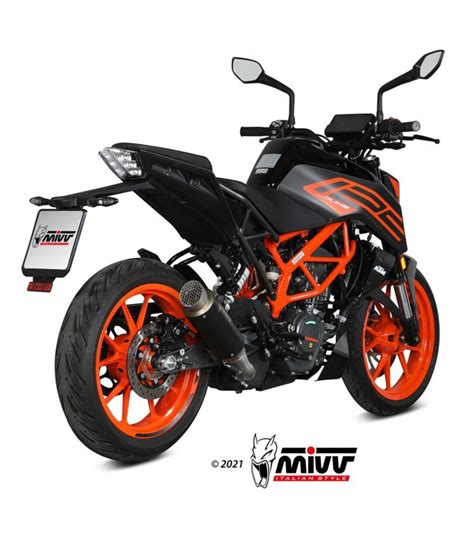 Mivv Ktm 125 Duke 2021 Terminale Di Scarico Marmitta Gp Pro Inox Nero